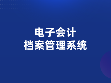 电子会计档案管理系统